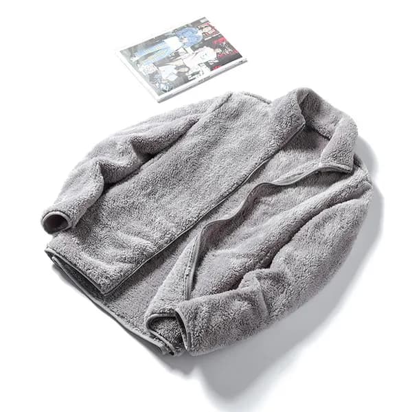 메이리앤 남녀공용 후리스 집업 그레이 2XL