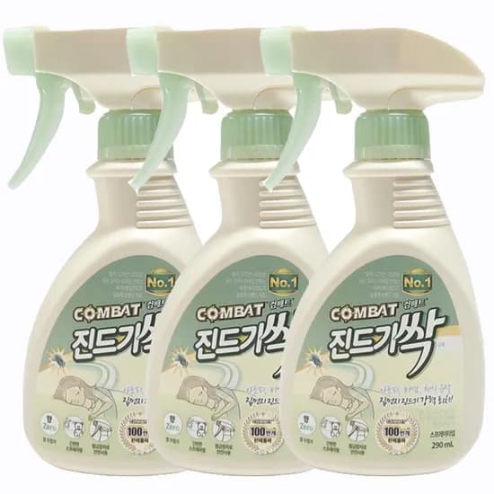 헨켈 컴배트 진드기싹 스프레이 290ml 3개