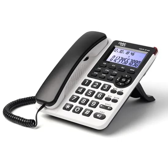 오빌폰 발신자 정보 표시 전화기 OP-830, 화이트, 1개