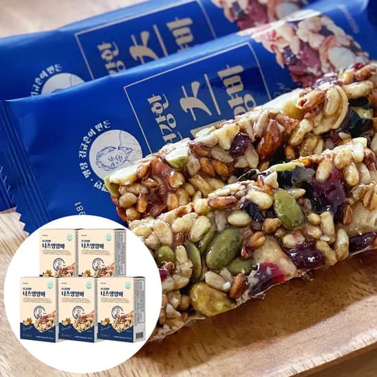 김규흔 한과 더 건강한 너츠 영양바, 25g, 5개입, 5박스