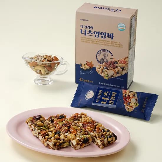 김규흔 한과 더 건강한 너츠 영양바 25g 5개입 1박스