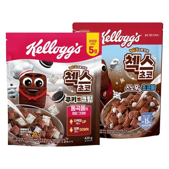 켈로그 첵스초코 스노우초코볼 420g 외 1종