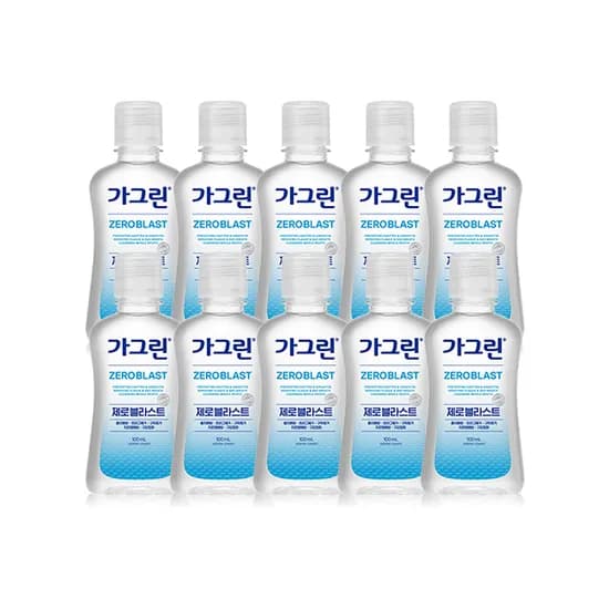 가그린, 제로블라스트, 100ml, 10개