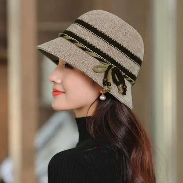 중년여성 태슬 챙모자 SBG190593 브라운 FREE 1개 9,200원