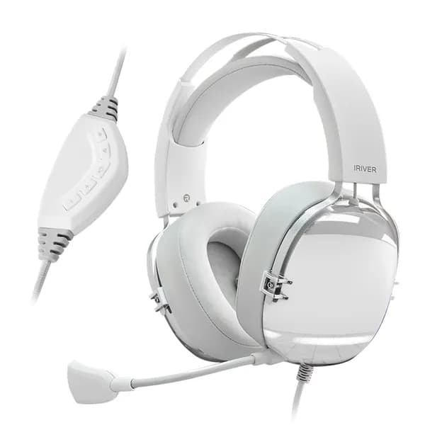 아이리버 가상 7.1채널 노이즈캔슬링 ENC마이크 USB 게이밍 헤드셋 EQwear-G30H Mirror 화이트