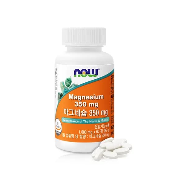 나우푸드 마그네슘 350mg 60정 1병