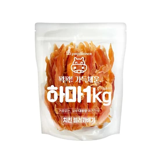 펫얼라이어스 하마육포, 치킨젤리꽈배기, 1kg, 1개