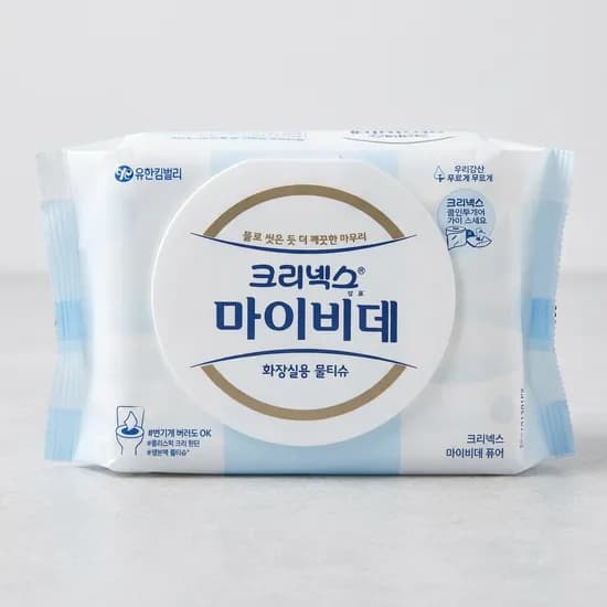 크리넥스 마이비데 퓨어 캡 50매 12팩 23,850원