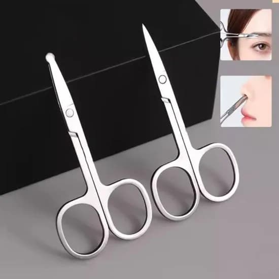 코털 눈썹 가위 둥근날 코가위 눈썹 가위, A형, 1개