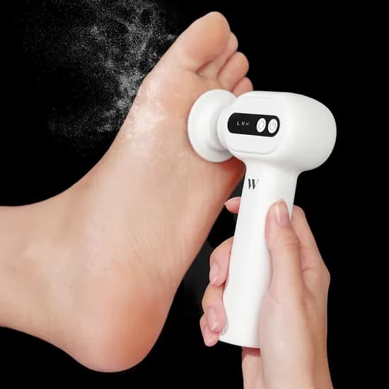 위드샨 퓨어스텝 전동 발 각질 제거기, 화이트, 1개