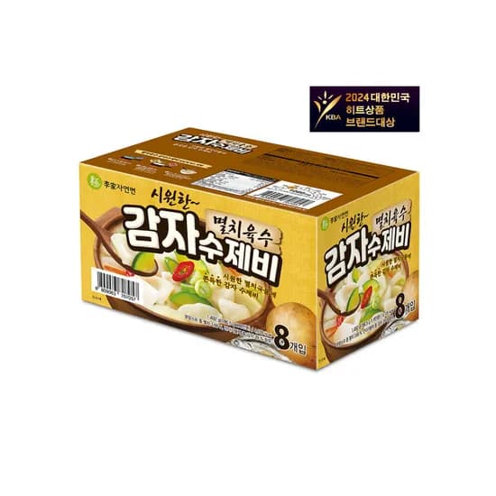 이가자연면 감자수제비 186.5g 8개