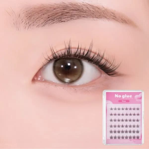 깜빡 노글루 속눈썹 로즈 48pcs 1개