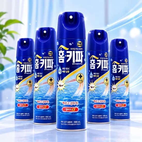 홈키파 에어졸 엘비이 알파 500ml 5개