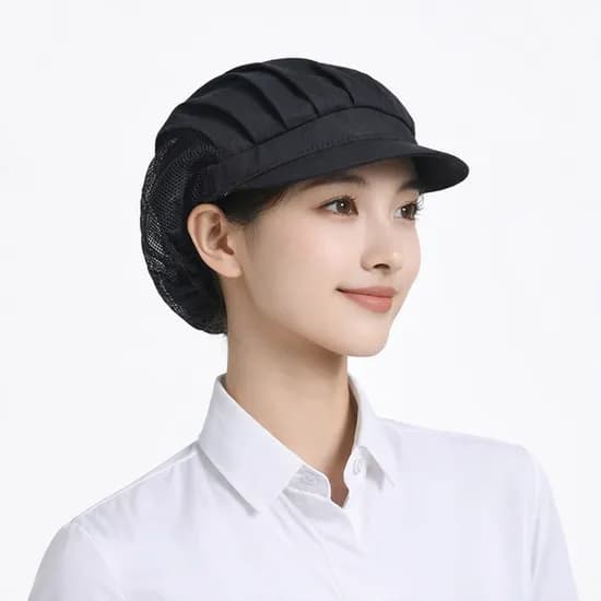 반망사 위생모자, 블랙, 1개