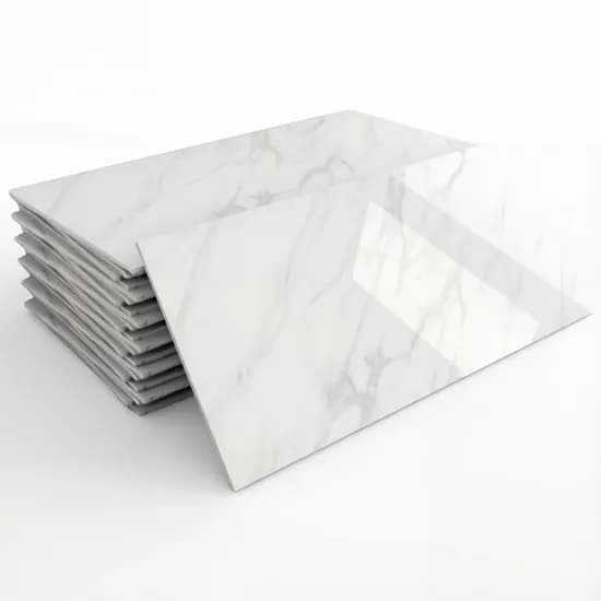 제이에스맘 타일 대리석 시트지, 플로우클라우드화이트, 300x600mm, 7개