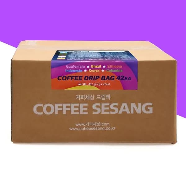 커피세상 싱글 컬렉션 드립백커피 6종 11g 42개입