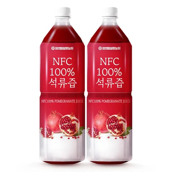 참앤들황토농원 NFC 100% 석류주스 1L 2병 20,900원