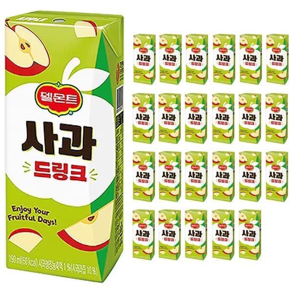 델몬트 사과드링크 190ml 24개