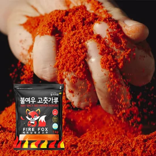 불여우 고춧가루 베트남 땡초고추, 아주 매운맛, 고운용, 1kg, 1개