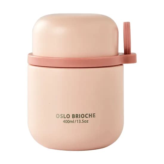 오슬로 브리오슈 스텐 316 보온 도시락 핑크 400ml 1개