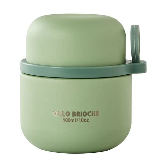 오슬로 브리오슈 스텐 316 보온 도시락, 그린, 300ml, 1개