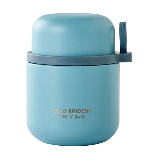 오슬로 브리오슈 스텐 316 보온 도시락 스카이블루 400ml 1개