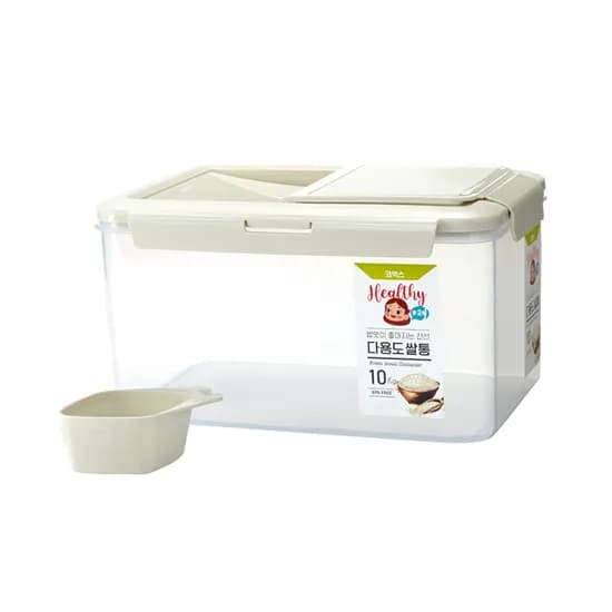 코멕스 다용도 쌀통 아이보리 10kg 1개