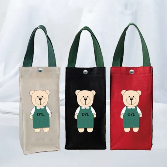 텀블러 곰돌이 물병 가방 토트백, 혼합, 3개