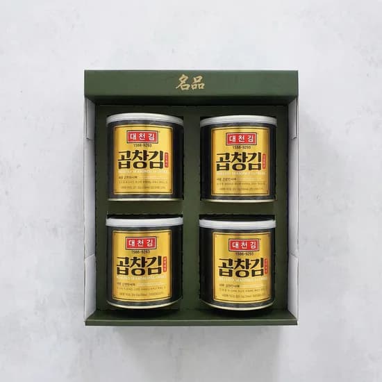 대천김 곱창캔김 선물세트 30g 4캔 1개