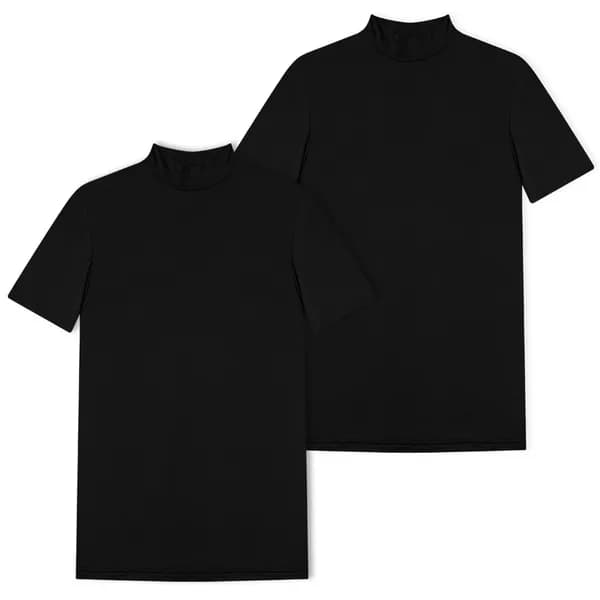 기모 모크넥 반팔티 2매세트 블랙+블랙 100 2개 25,900원