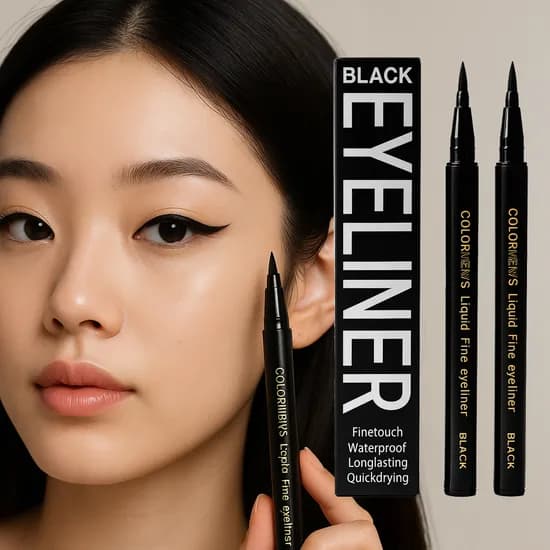 KKHH 워터프루프 아이라이너, 블랙, 2개