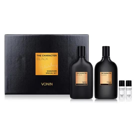 보닌 더 캐릭터 블랙 시그니처 스킨+에멀전 2종 세트, 140ml, 2종, 1세트