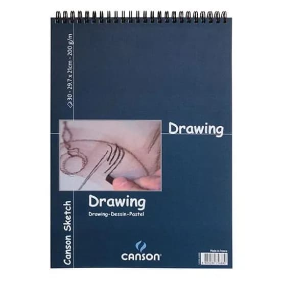 캔손 엠보싱 드로잉 스케치북 200G A4, 29.7x21cm, 30매, 200g