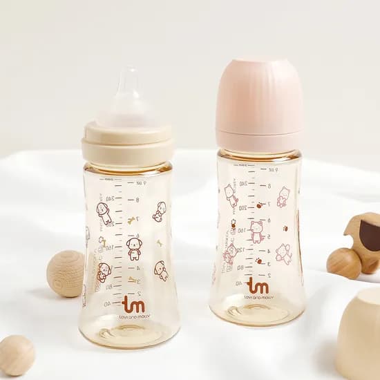 토비앤몰리 PPSU 트윈젖병, 돗바니, 화이트, 280ml, 2개