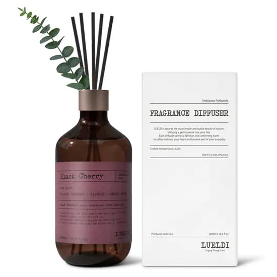 루엘디 프리미엄 대용량 퍼퓸 디퓨저, 블랙 체리, 500ml, 1개