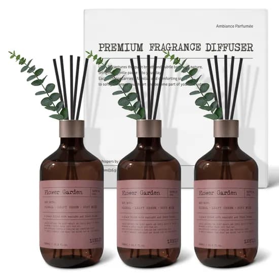 루엘디 프리미엄 대용량 퍼퓸 디퓨저 플라워 가든 500ml 3개