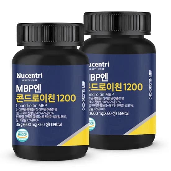 뉴센트리 MBP엔 콘드로이친 1200 600mg 60정 2개