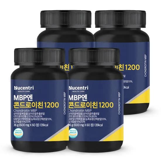 뉴센트리 MBP엔 콘드로이친 1200 600mg 60정 4개