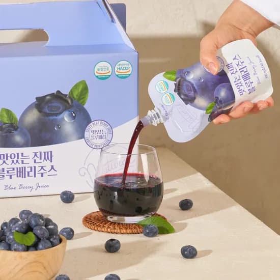 맛있는 진짜 블루베리주스 100ml 20팩