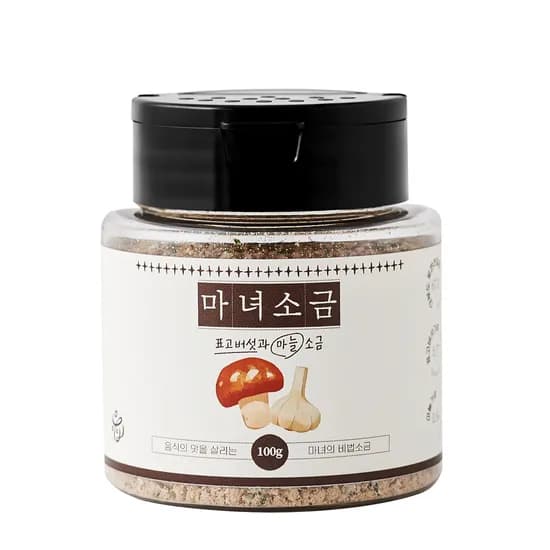 마녀소금 표고버섯과 마늘소금 100g 1개