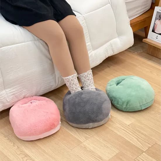 헤이루미 풀템 모찌 발난로 32x28x12cm 1개 러시안 블루