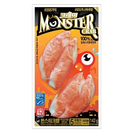 크래미 몬스터크랩 142g 12개