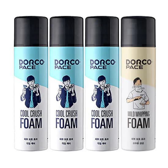 도루코 페이스 쿨 크러쉬 폼 250ml 2개 외 마일드 휘핑 폼 250ml 1개