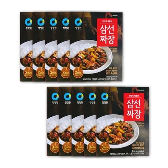 청정원 삼선짜장 180g 10개