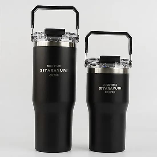시타라율리 텀블러, 블랙, 600ml, 1개