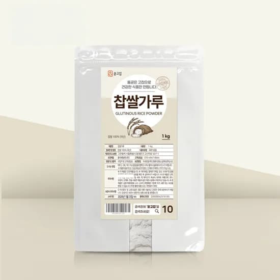 윤고집 국내산 백퍼센트 찹쌀가루 1kg 1개