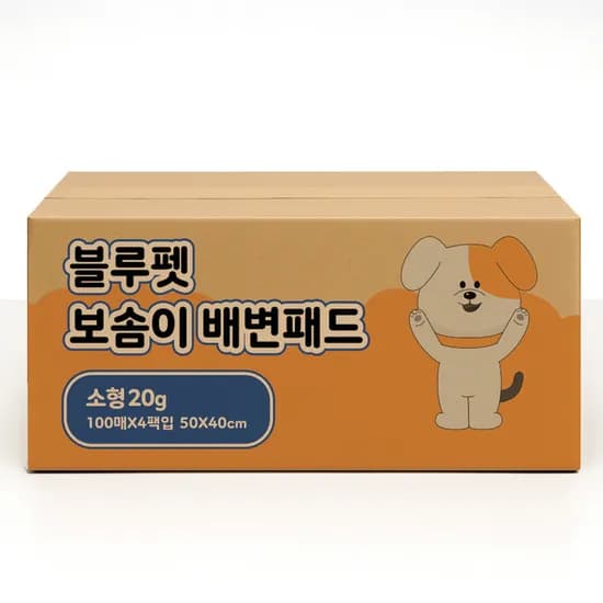 블루펫 강아지 배변패드, 소형, 소형 20g, 400매, 1팩