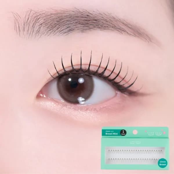깜빡 가닥속눈썹 10mm 브라운 1기둥 1개 8,300원