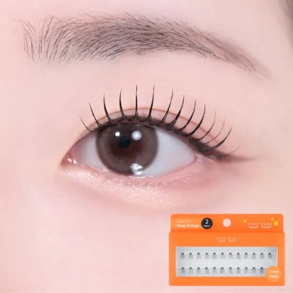 깜빡 가닥속눈썹 11mm 띠크(블랙) 2기둥 1개