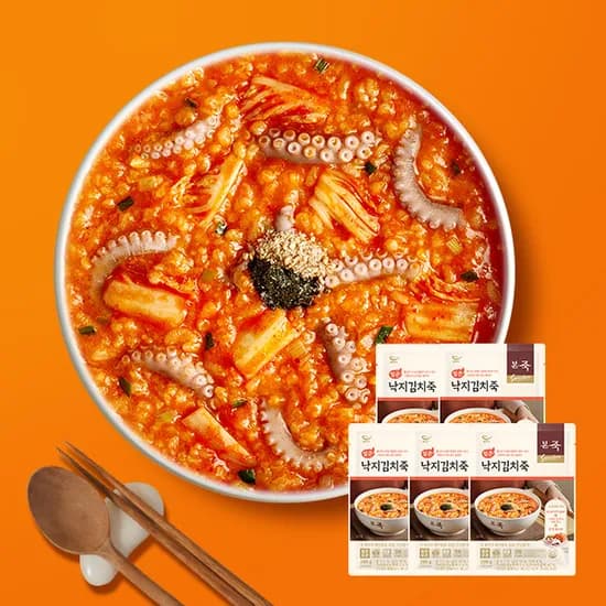 본죽 얼큰낙지김치죽 200g 7팩